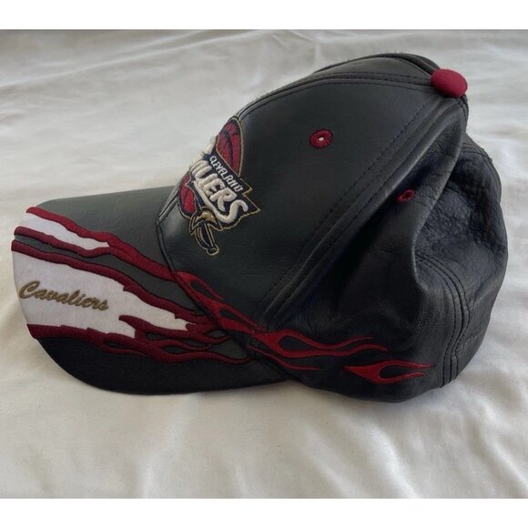 Vintage Cleveland Cavaliers Leather SnapBack Belt Hat Men’s RARE - Picture 9 of 10